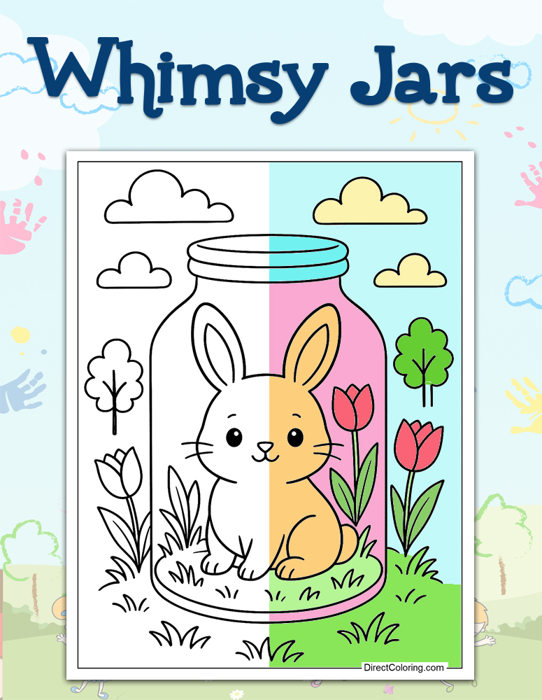 Whimsy Jars Coloring Pages